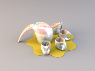 茶壶C4D模型