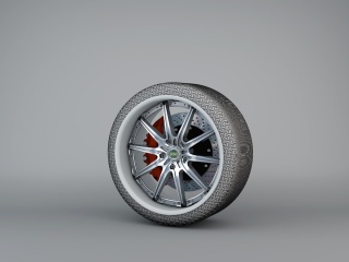 汽车轮胎C4D模型