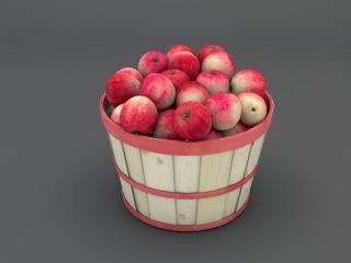 红苹果C4D模型