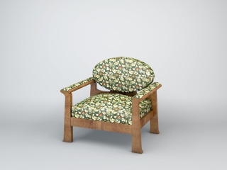中式沙发椅C4D模型