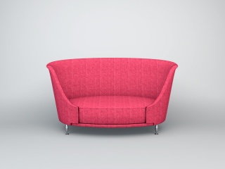 现代单人沙发C4D模型