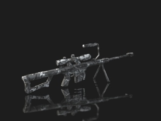 巴雷特狙击枪C4D模型