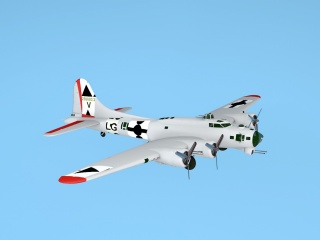 b17g轰炸机C4D模型