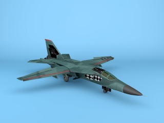 F111战斗机C4D模型