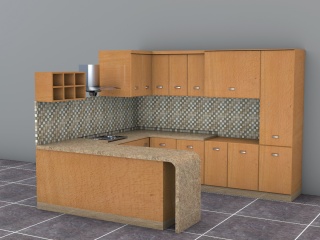 厨柜C4D模型