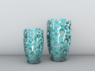 镂空花瓶C4D模型