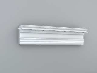 墙角石膏构件C4D模型