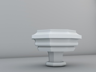 石膏柱头C4D模型