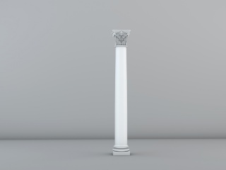 雕花柱子石膏构件C4D模型