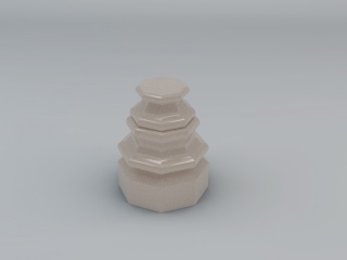 柱头石膏构件C4D模型