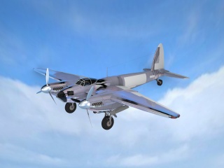 mosquitob战斗机C4D模型