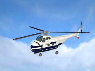 S-55武装直升机C4D模型