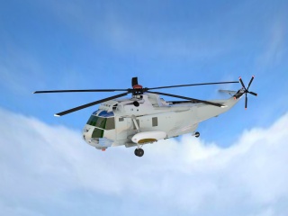 SH3HNAVY武装直升机C4D模型