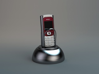 无绳电话机C4D模型