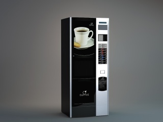全自动咖啡机C4D模型
