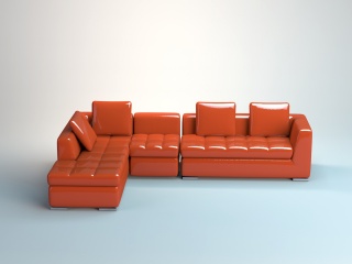 KTV休闲沙发C4D模型