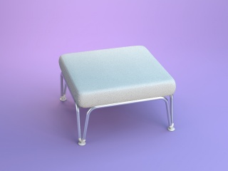 铁架沙发凳C4D模型