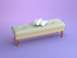 床尾凳子C4D模型