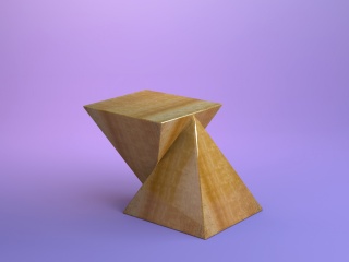 木头凳C4D模型
