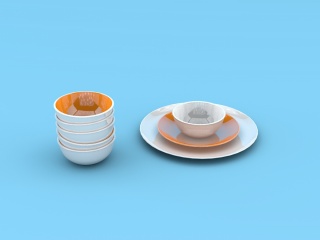 餐具碗C4D模型