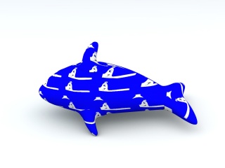 海豚气球C4D模型