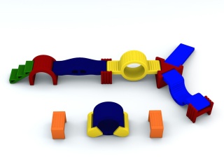 儿童游戏设备C4D模型