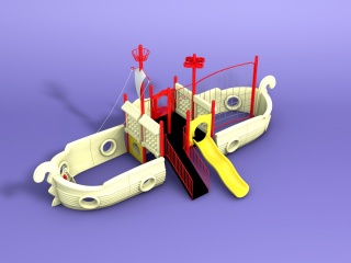 游乐城堡C4D模型