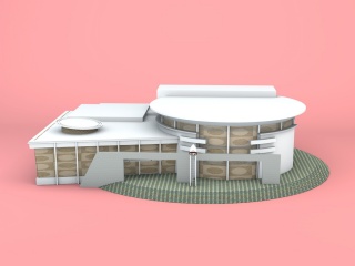别墅C4D模型