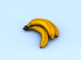 新鲜香蕉C4D模型