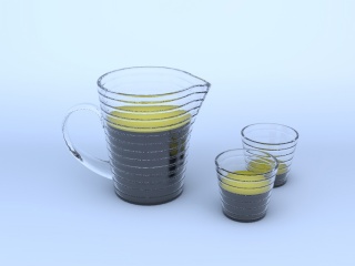 大麦茶C4D模型