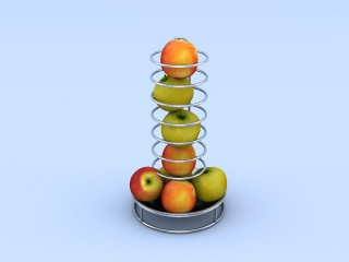 苹果黄梨拼盘C4D模型