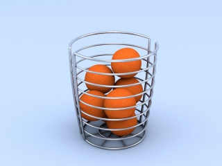 橘子C4D模型