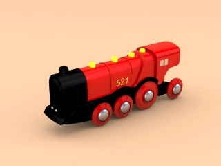 玩具火车C4D模型