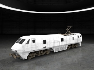 火车车头C4D模型