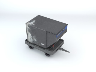 垃圾车箱C4D模型