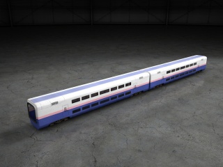 火车车厢C4D模型