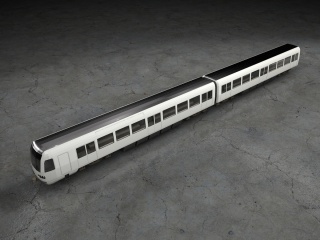 火车C4D模型
