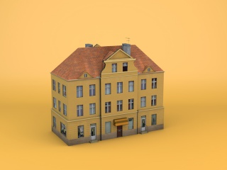 小楼房C4D模型