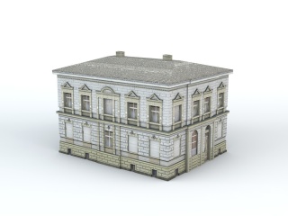 欧式建筑C4D模型