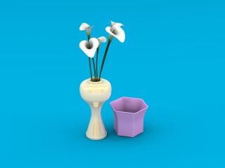 花瓶组合C4D模型