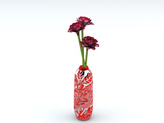 雕花花瓶C4D模型