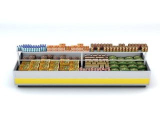 超市展示柜C4D模型
