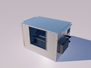 电机箱C4D模型