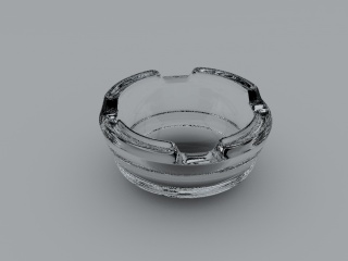 玻璃烟灰缸C4D模型