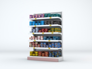 超市货物架C4D模型