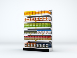 超市货架C4D模型