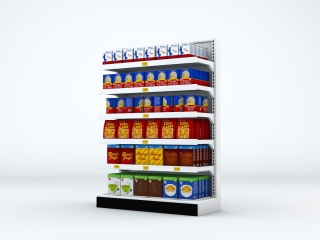 超市货架C4D模型
