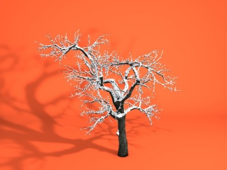 雪树C4D模型
