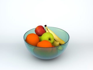 水果组合C4D模型