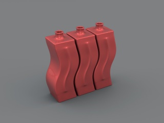 扭曲花瓶C4D模型